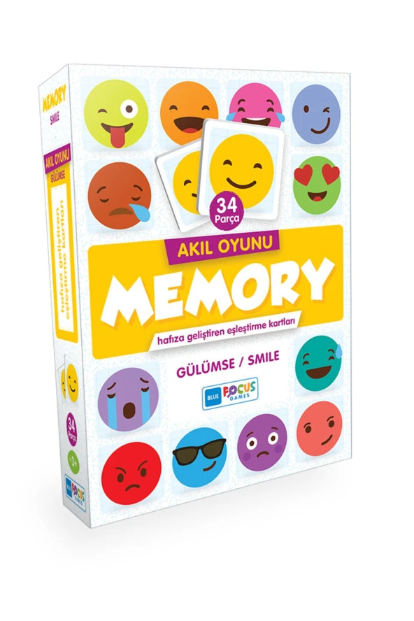 Blue Focus 34 Parça Memory Emojiler Akıl Oyunu - BF131