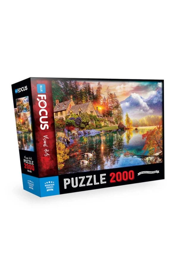 Blue Focus 2000 Parça Puzzle BF342 - Mountain Houses (DAĞ EVLERİ)
