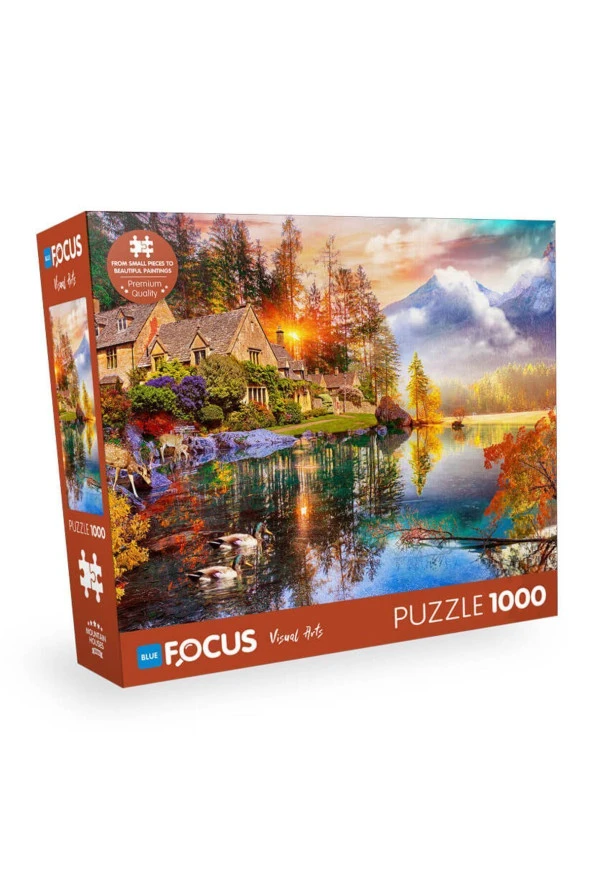 Blue Focus 1000 Parça Puzzle BF426 - Mountain Houses (DAĞ EVLERİ)