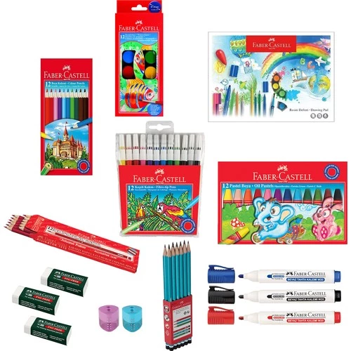 Faber-castell Okul Ögrenci Kirtasiye Boya Seti Ofisinn-040