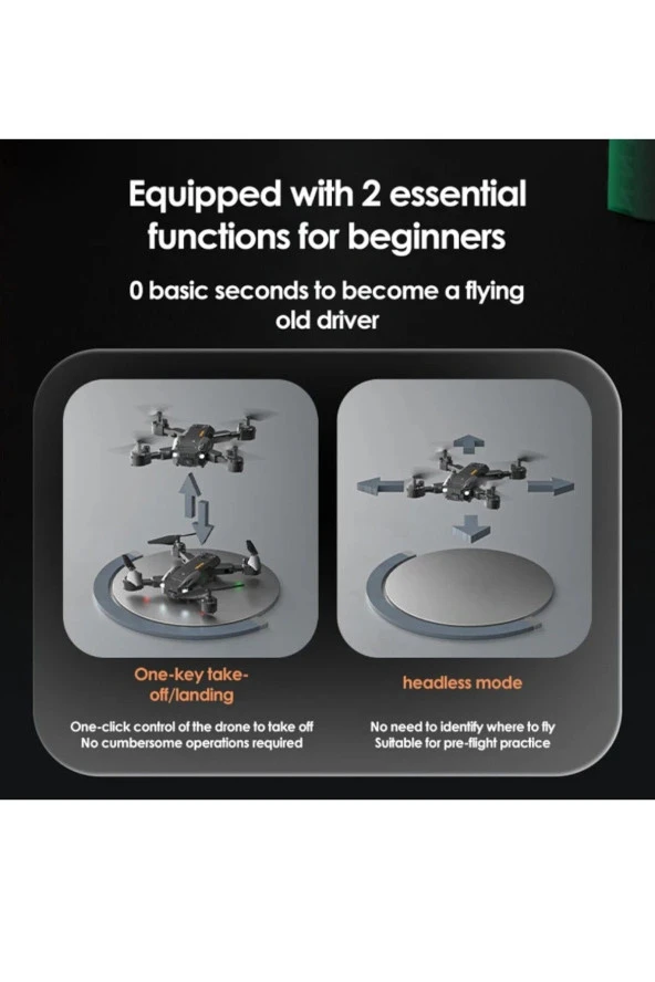 Astro 1080P HD Kameralı Drone Katlanabilir Taşıma Çantalı 4 Pervaneli Havada Stabil Kalma Sensörlü
