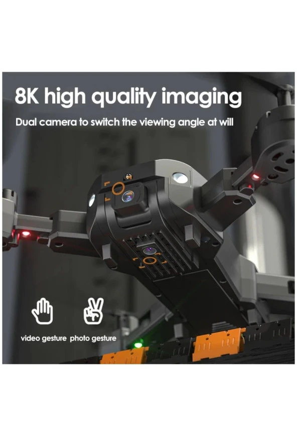 Astro 1080P HD Kameralı Drone Katlanabilir Taşıma Çantalı 4 Pervaneli Havada Stabil Kalma Sensörlü - 10