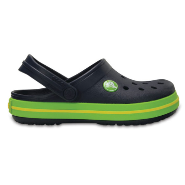 CROCS CROCBAND CLOG T NAVY-VOLT GREEN