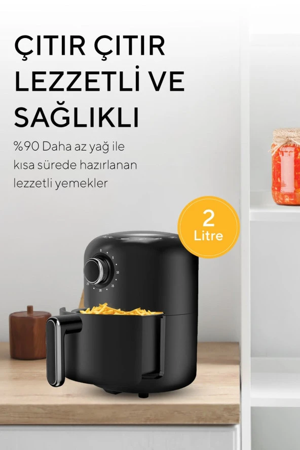 Kumtel Fastfryer 2 Litre ( Yağsız Fritöz Airfryer ) HAF-05