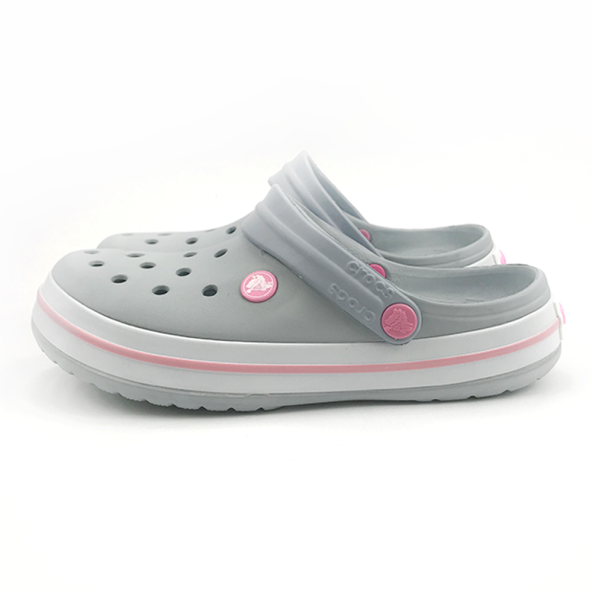 CROCS CROCBAND GRİ PEMBE TOKALI TERLİK çocuk