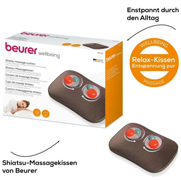 Beurer MG 147 Sırt-Boyun-Bacak Shiatsu Masaj Aleti-Alman Malı - 6