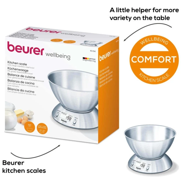 Beurer KS 54 Mutfak Tartısı-Isı Ölçer Ve Zamanlayıcı 5 KG - 4