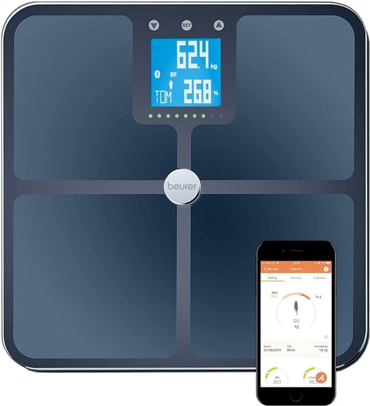 Beurer BF 950 Diyagnostik Banyo Terazisi (hamilelik modu mevcut) Bluetooth bağlantılı - 2