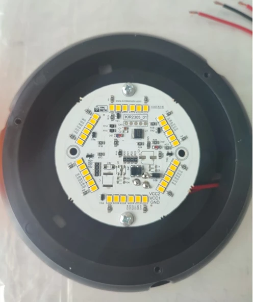 Tepe Lambası Büyük Boy 2 Modlu Döner Ve Çakar Vidalı 12-24 Volt - Resim 3