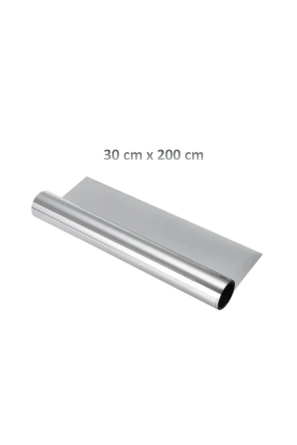 Aynalı Cam Filmi 30cm X 200cm Yapışkanlı Yansıtıcı Uv Koruma - Resim 3