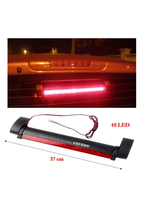 Arka Cam Stop Lambası 48 Ledli 12 Volt