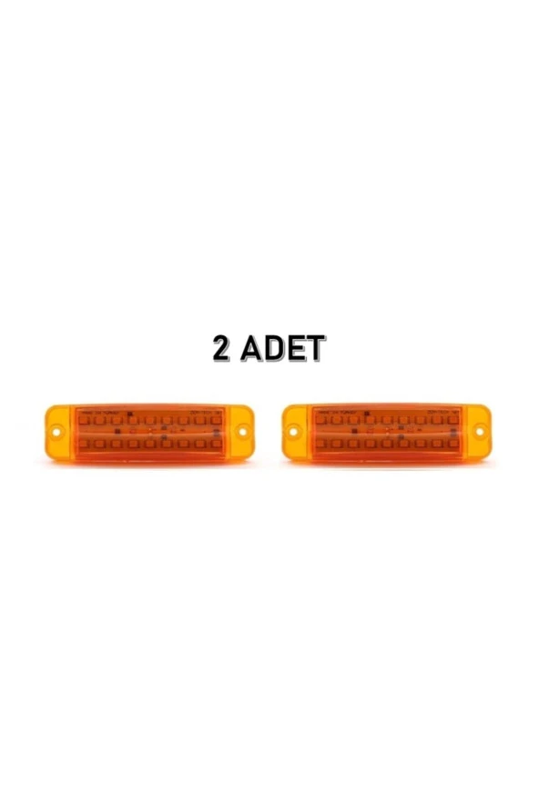 2 Adet 16 Ledli Çift Sıra Led Lamba 12-24 Volt ürün görseli