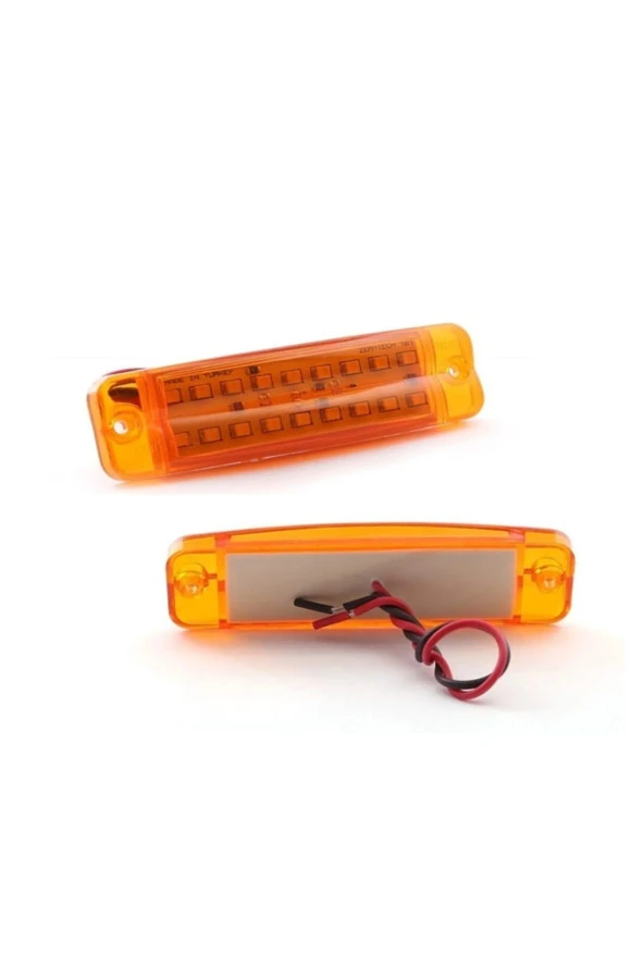 6 Adet 16 Ledli Çift Sıra Led Lamba 12-24 Volt - Resim 2