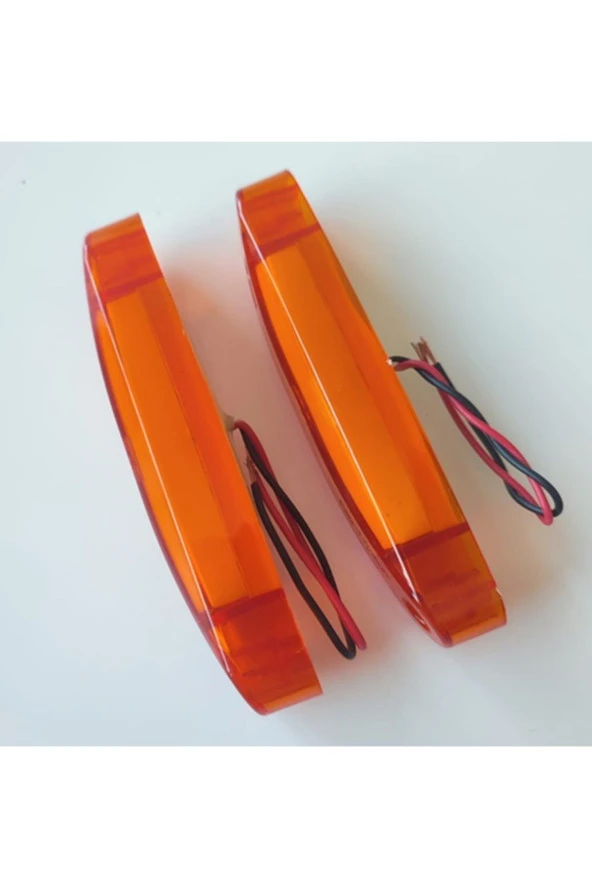 2 Adet Neon Parmak Led Lamba Turuncu 12-24 Volt - Resim 3