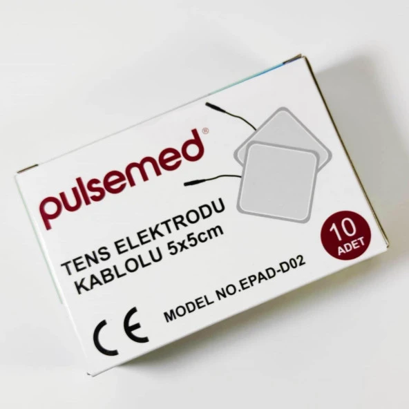 Pulsemed Tens Elektrodu Kablolu 5X5 cm 10 Adet