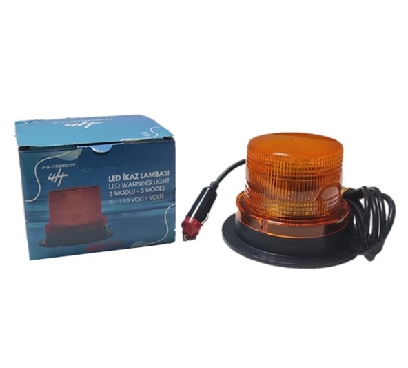 Tepe Lambası Çakarlı Mıknatıslı 3 Modlu 8-110 Volt - Resim 3