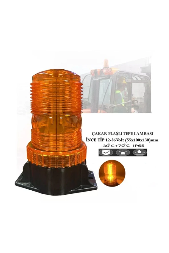 Forklift Tepe Lambası Çakarlı Ikaz Lambası 12v/36v