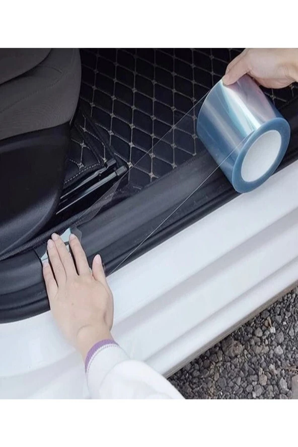 Araç Kapı Eşik Kaput Çizik Önleyici Şeffaf Koruma Folyosu 20 Cm X 10 Metre ürün görseli 1