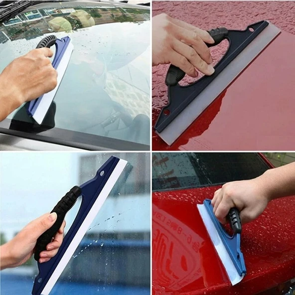 Araç Oto Cam Sil Çekçek Kurulama Aparatı Silikonlu - 3