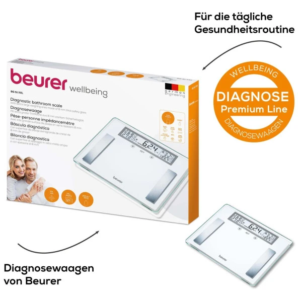 BEURER BG 51 200 KG KAPASİTELİ CAM BASKÜL TARTI  XXL - 3