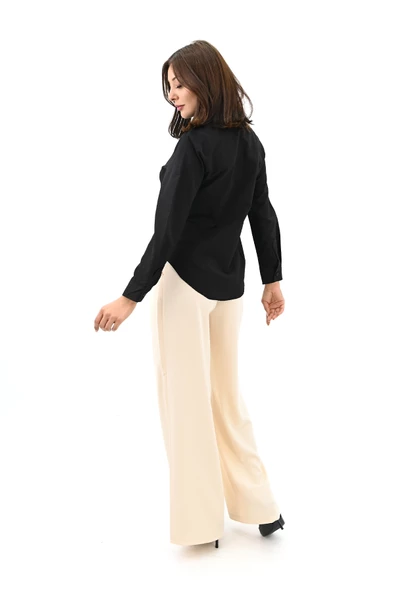 Kadın Klasik Uzun Kol Gömlek 1668-24 - 10