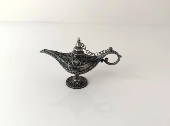 Alaaddin Sihirli Lamba Genie Lamp İbrik Biblo Dekorasyon Mini Boy