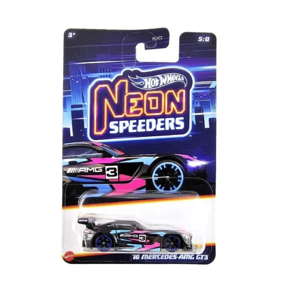 Hot Wheels Neon Yarışçılar Hlh72 - 16 Mercedes-Amg Gt3 Hrw79