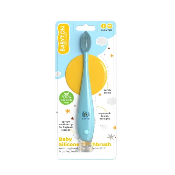 Babyton Oral Care Silikon Diş Fırçası 6-24 Ay