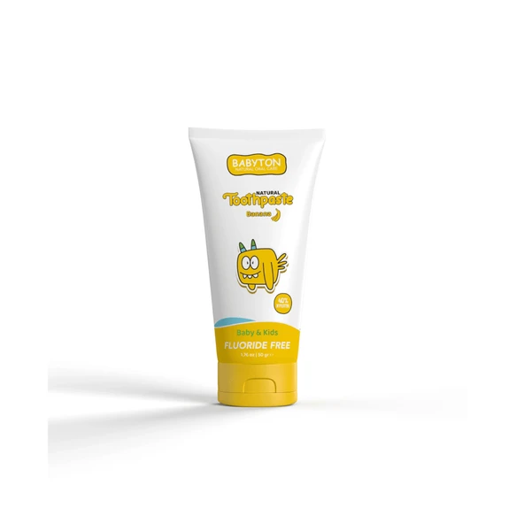 Babyton Bebekler ve Çocuklar İçin Doğal Diş Macunu Muz Aromalı 50g ürün görseli