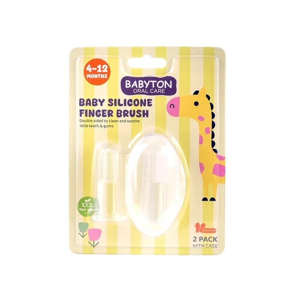 Babyton Oral Care Silikon Parmak Diş Fırçası 4-12 Ay