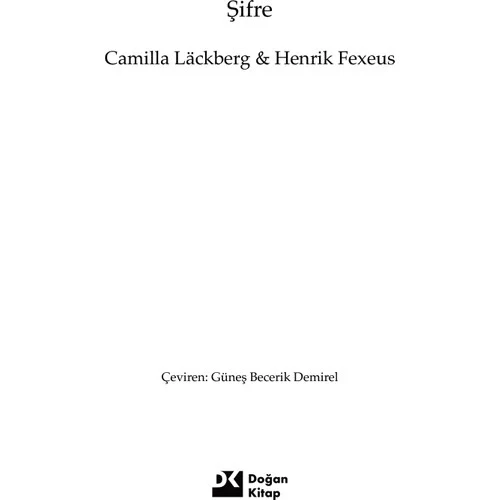 ŞİFRE  CAMILLA LACKBERG  DOĞAN KİTAP - 5