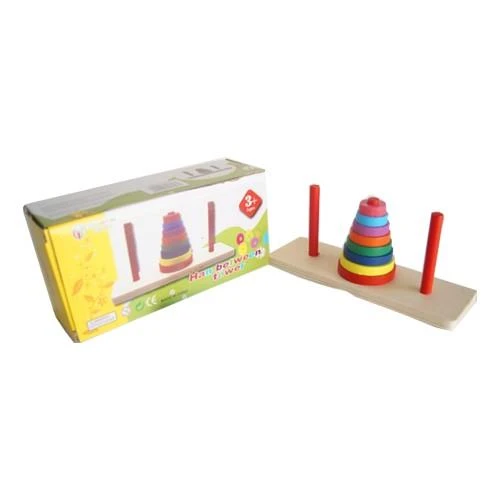 Hobi Hanoi Kulesi Ahşap Matematiksel Zeka Oyunu HED 531