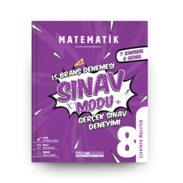 PRUVA AKADEMİ 8.SINIF MATEMATİK SINAV MODU