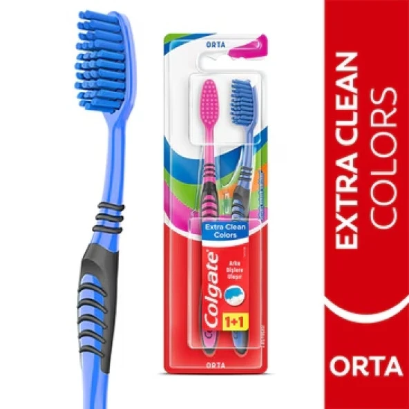 Colgate Extra Clean Colors 1+1 Diş Fırçası