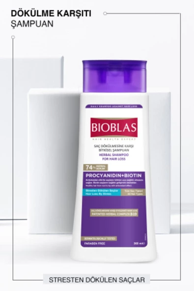 Bioblas Procyanıdın + Bıotın Stresten Dökülen Saçlar İçin Şampuan 360 Ml - Resim 3