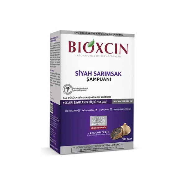 Bioxcin Şampuan Siyah Sarımsak 300 ml - 2