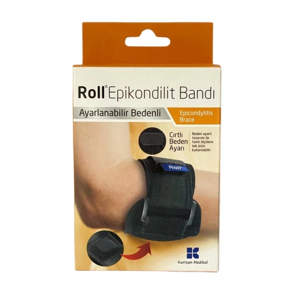 Roll Silikon Pedli Epikondilit Bandı ( Bedensiz )