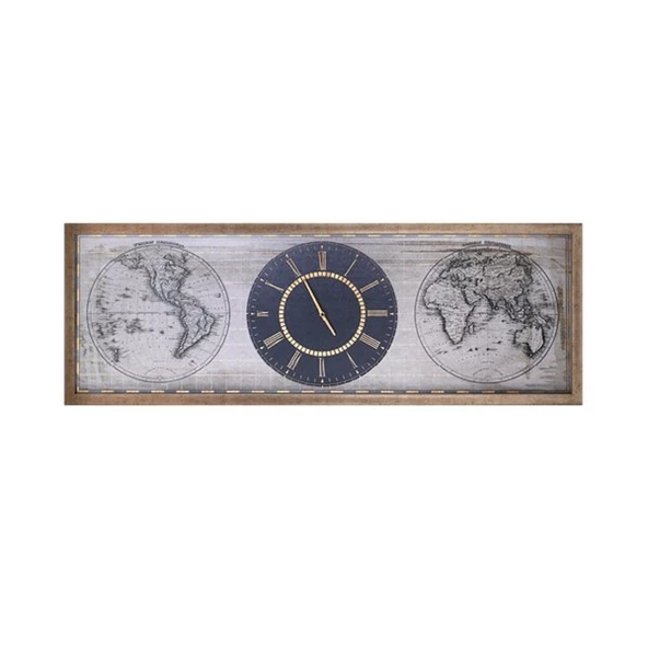 Duvar Saati Dikdörtgen Doğu Batı - Resim 2