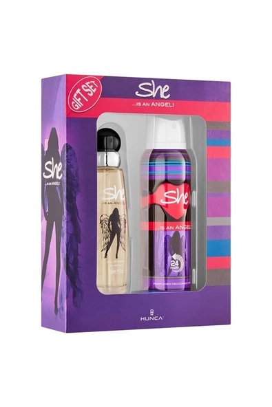 She 2' Li Edt Set …Is Angel 50 ml EDT + 150 ml Deodorant ürün görseli