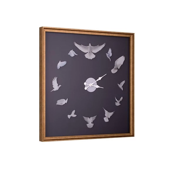 Duvar Saati Güvercin Figürlü - Resim 2