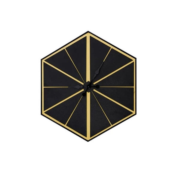 Duvar Saati Elegant Gold - Resim 2