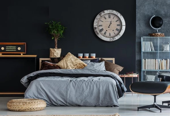 Boston Serisi - Aynalı  Çerçeve Cam Duvar Saati ürün görseli