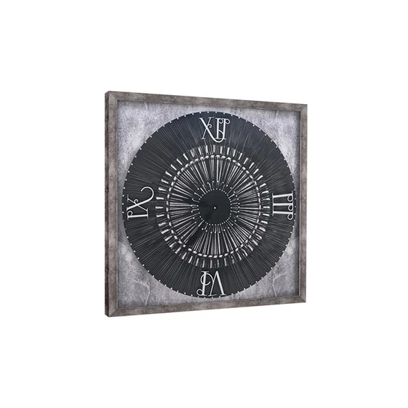 Roma - Ahşap Üzeri Kabartma Saat ürün görseli