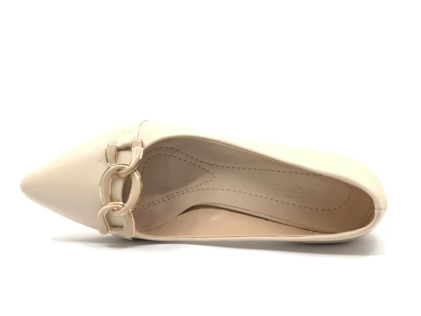 Feles Zincir Toka Detaylı Stiletto Kadın Topuklu Ayakkabı - 3