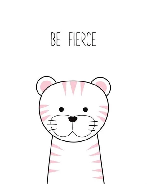 Be Fierce Kanvas Tablo