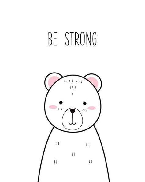 Be Strong Kanvas Tablo