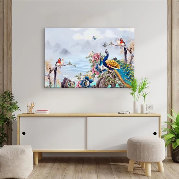 Kuş Cenneti - Kanvas Tablo ürün görseli