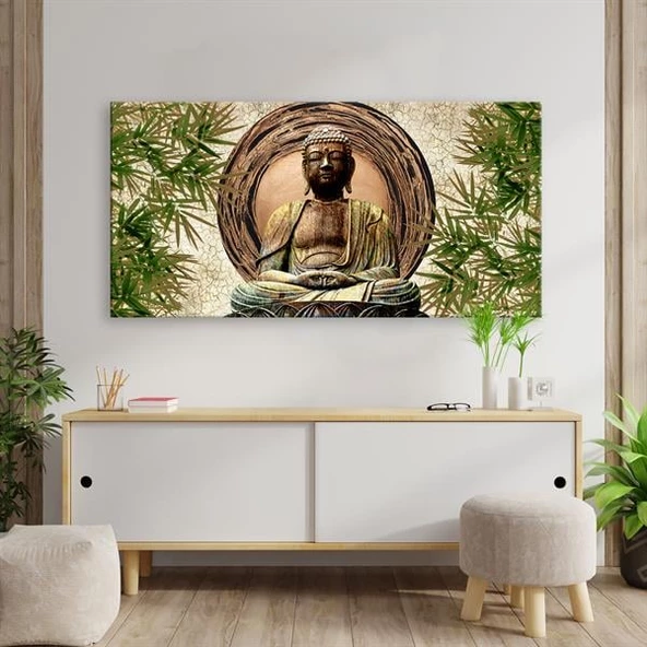 Buda Heykeli - Kanvas Tablo ürün görseli
