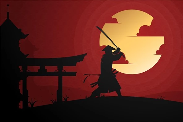 Samurai - Kanvas Tablo