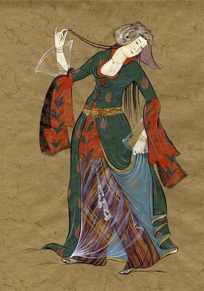 Rakkase Minyatür 2  - Kanvas Tablo ürün görseli